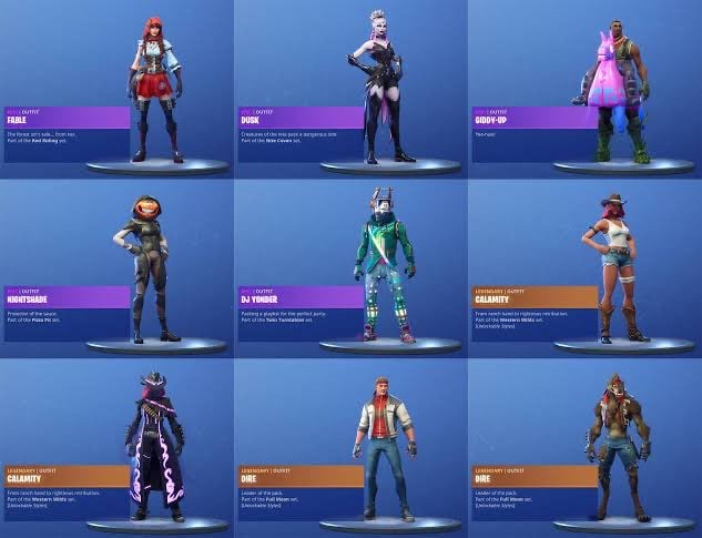 Fortnite skjulte skins