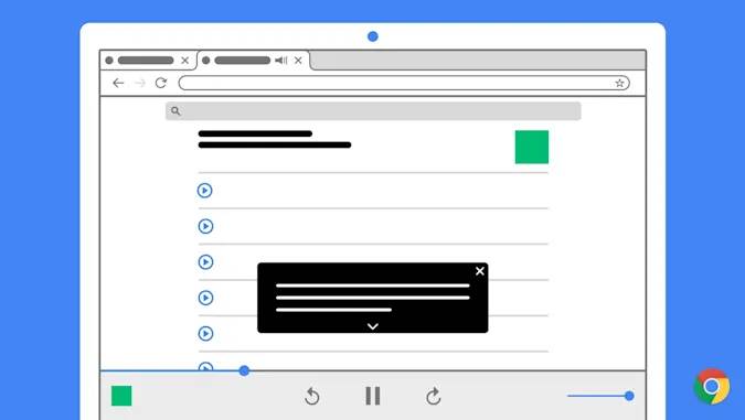 Google Chrome audio video undertexter