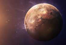 Planet Mercury contraction