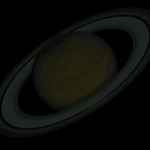 Planet Saturn annual seasons