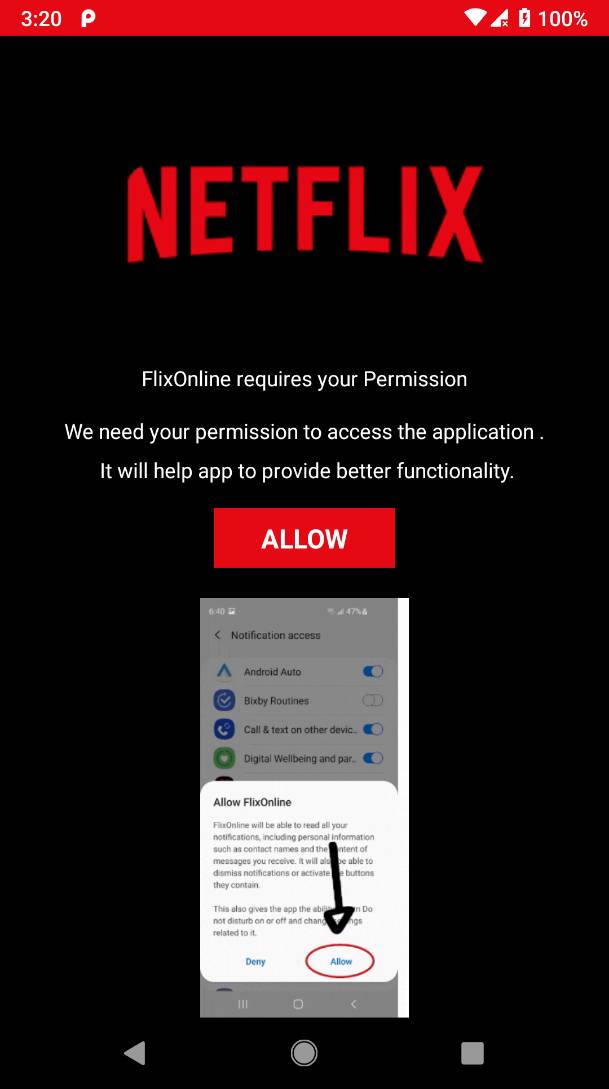 Netflix malware android