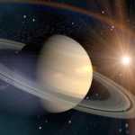 La planète Saturne au printemps