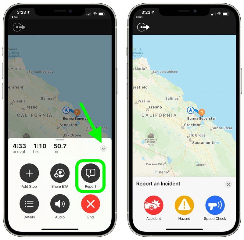 Raporty Waze dotyczące Map Apple w systemie iOS 14.5