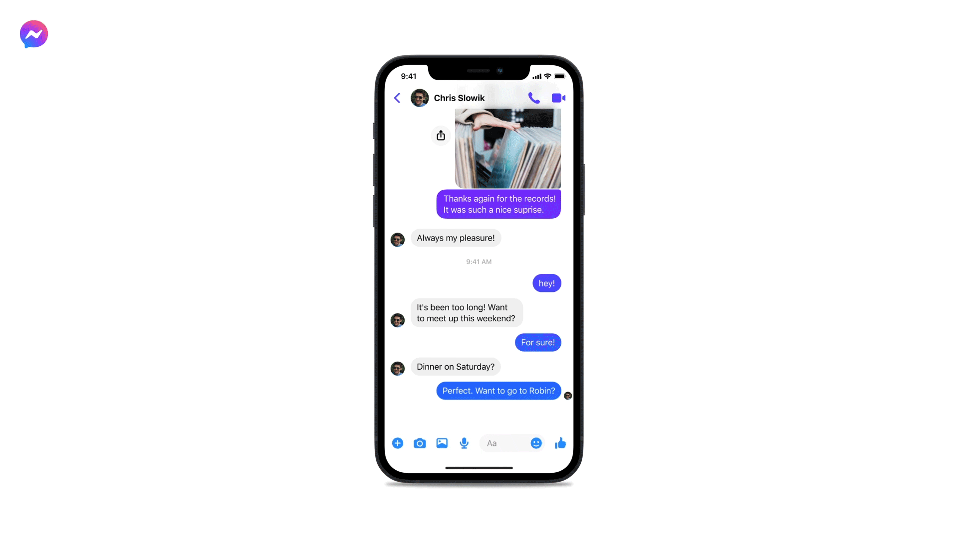 Facebook Messenger archiva mensajes de voz