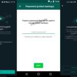 WhatsApp asigurat backup