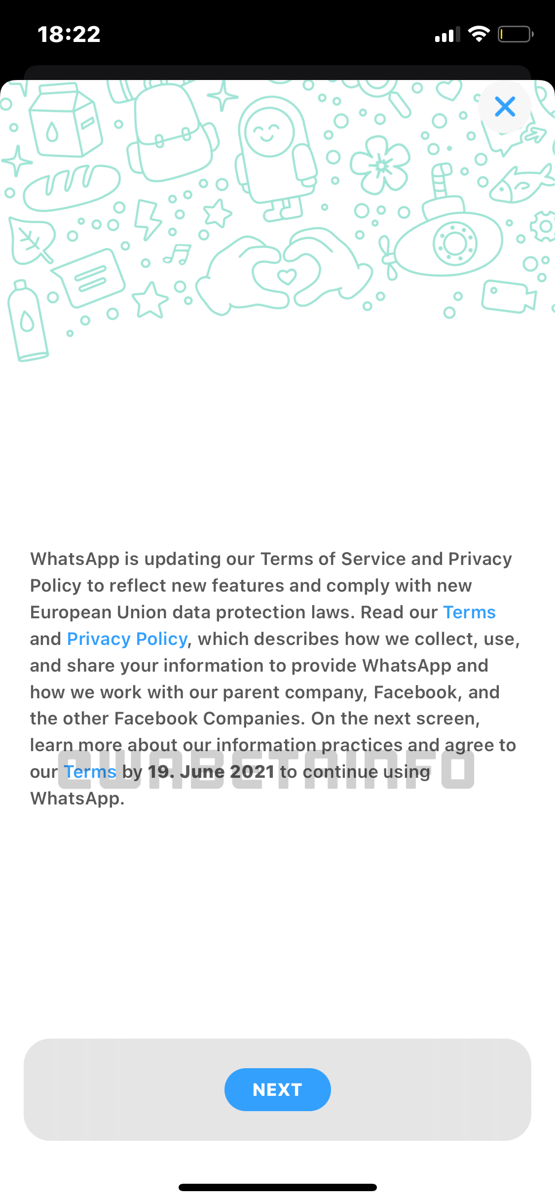 WhatsApp conditionare folosire