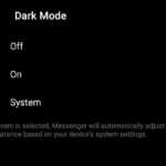 Facebook dark mode android system