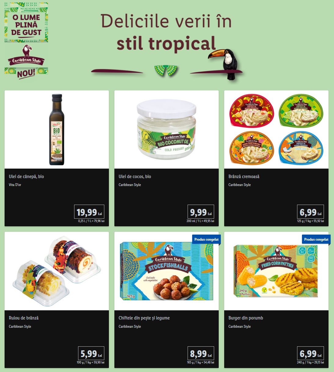 LIDL Romania tropical promotion