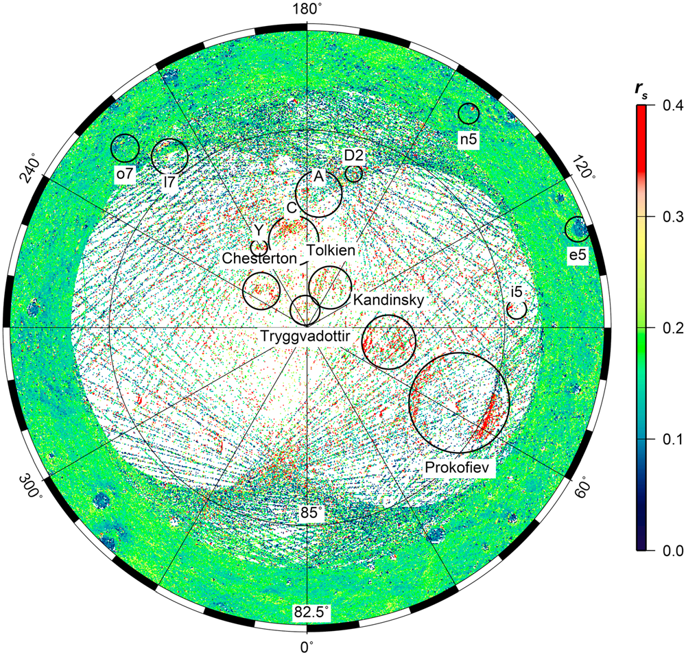 Planeta Mercur inghetata cratere