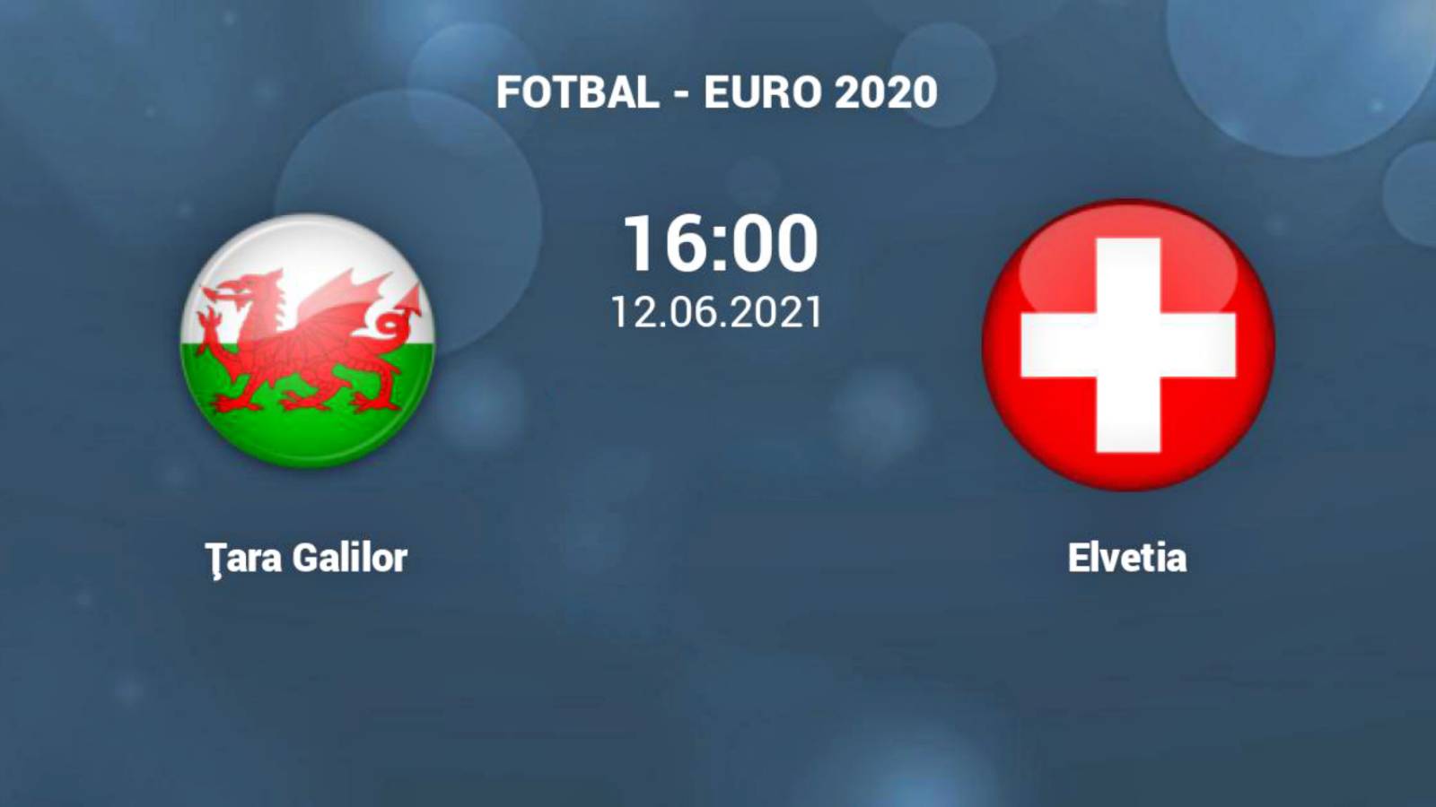 Gales - Suiza EN VIVO EURO 2020