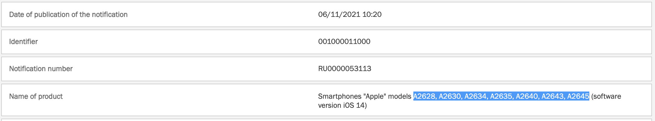 iPhone 13 confirmé Europe