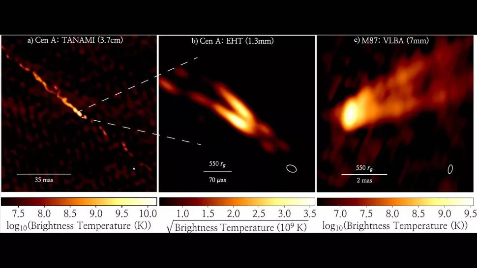 Black hole magnification detail