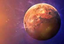 Planet Merkur Eisen