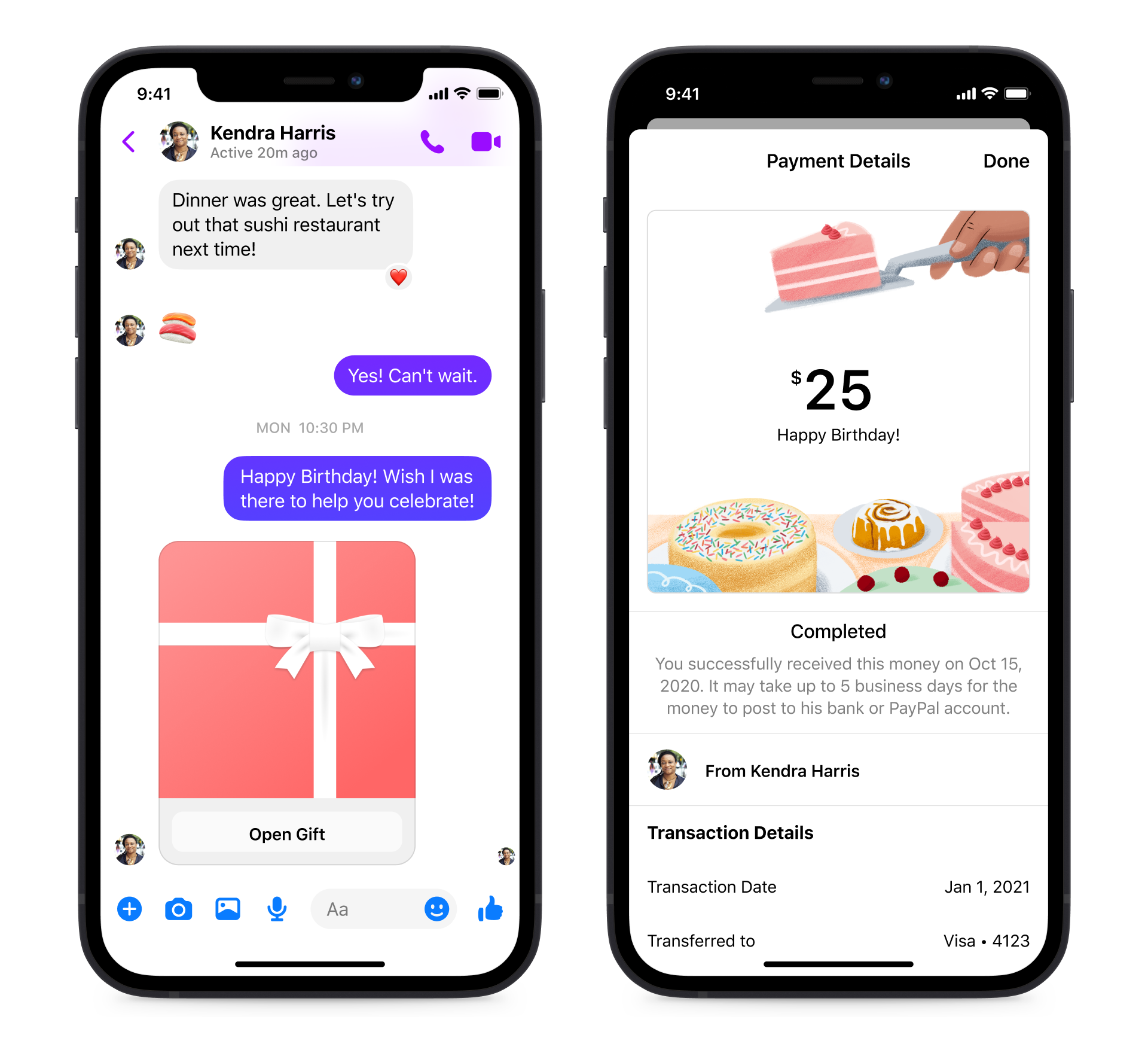 Facebook Messenger-Jubiläumsgeschenk