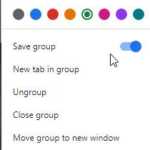 Google Chrome tab grouping