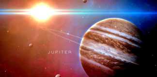 Planet Jupiter heating