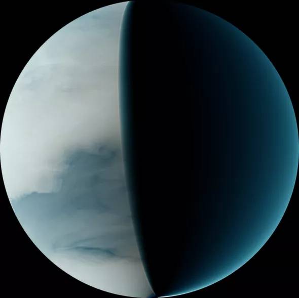 Venus planet dark cloud