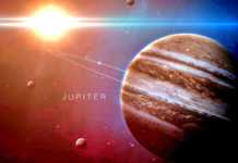 Planet Jupiter kollision