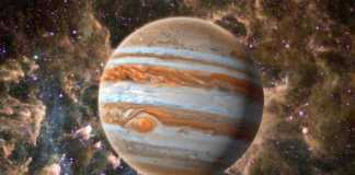 Planeta Jupiter trasee