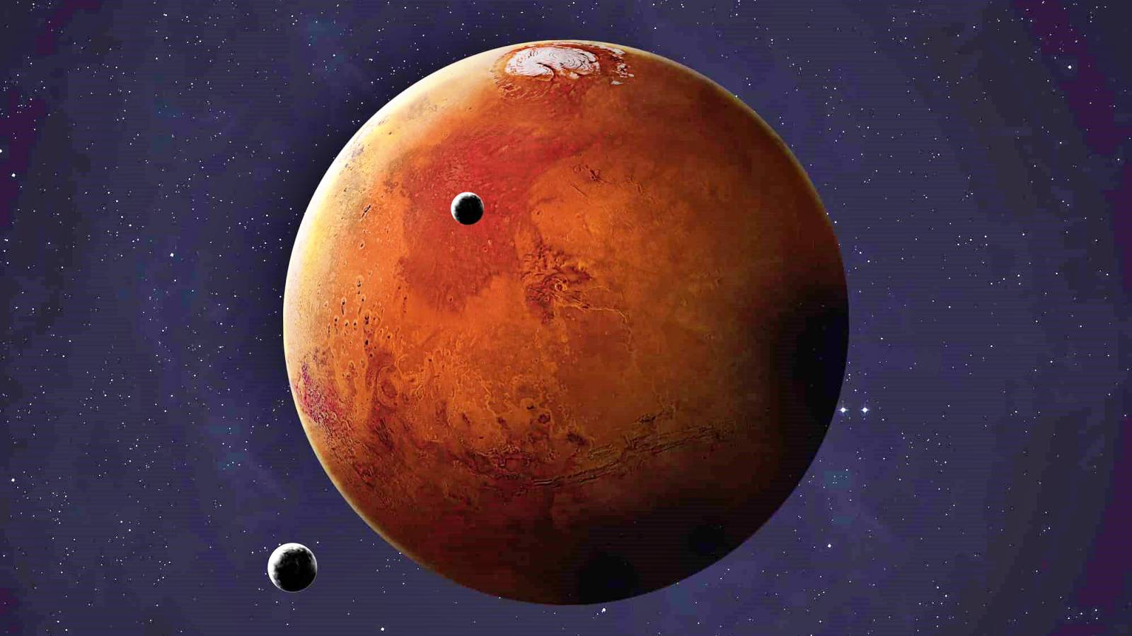 Bewegung des Planeten Mars