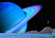 Planet Uranus ammoniak