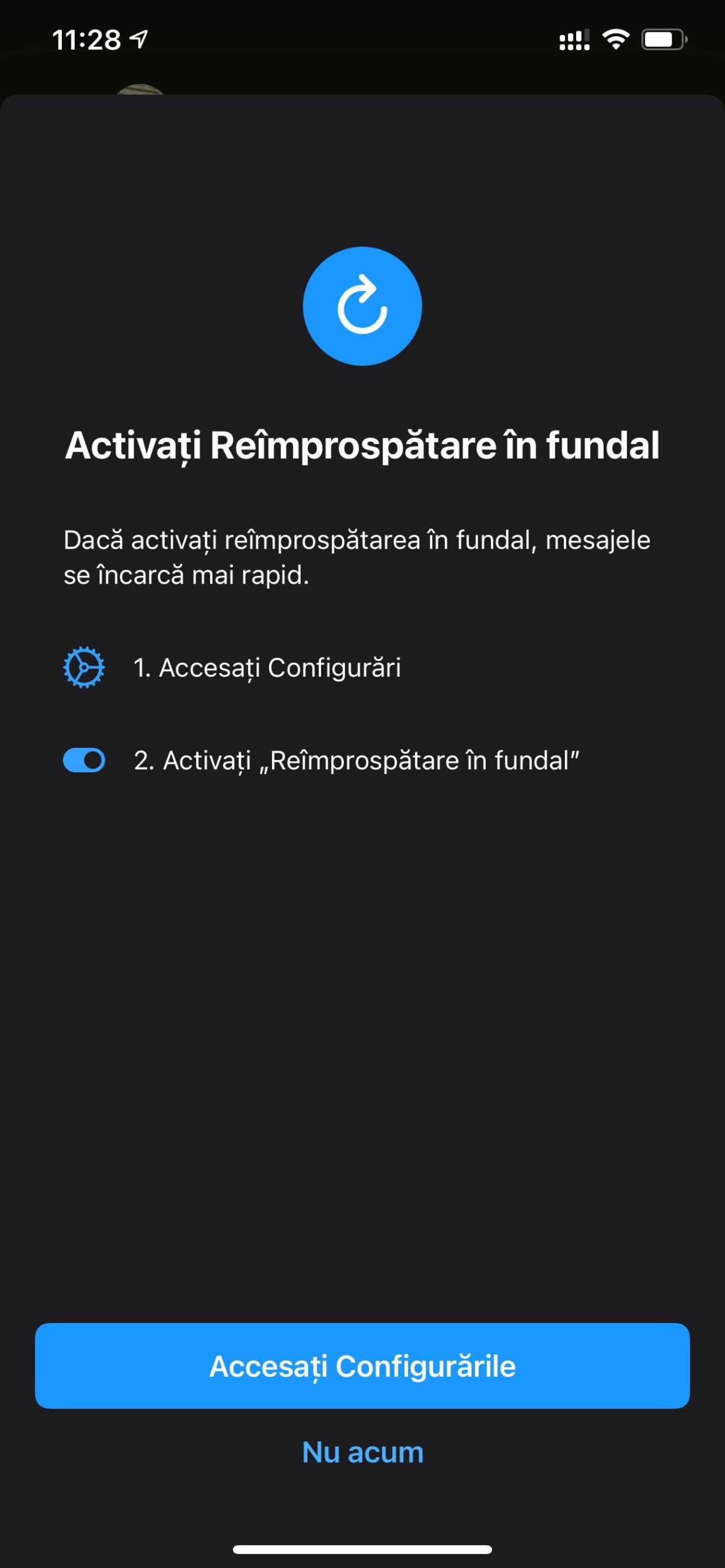 WhatsApp improspatare fundal