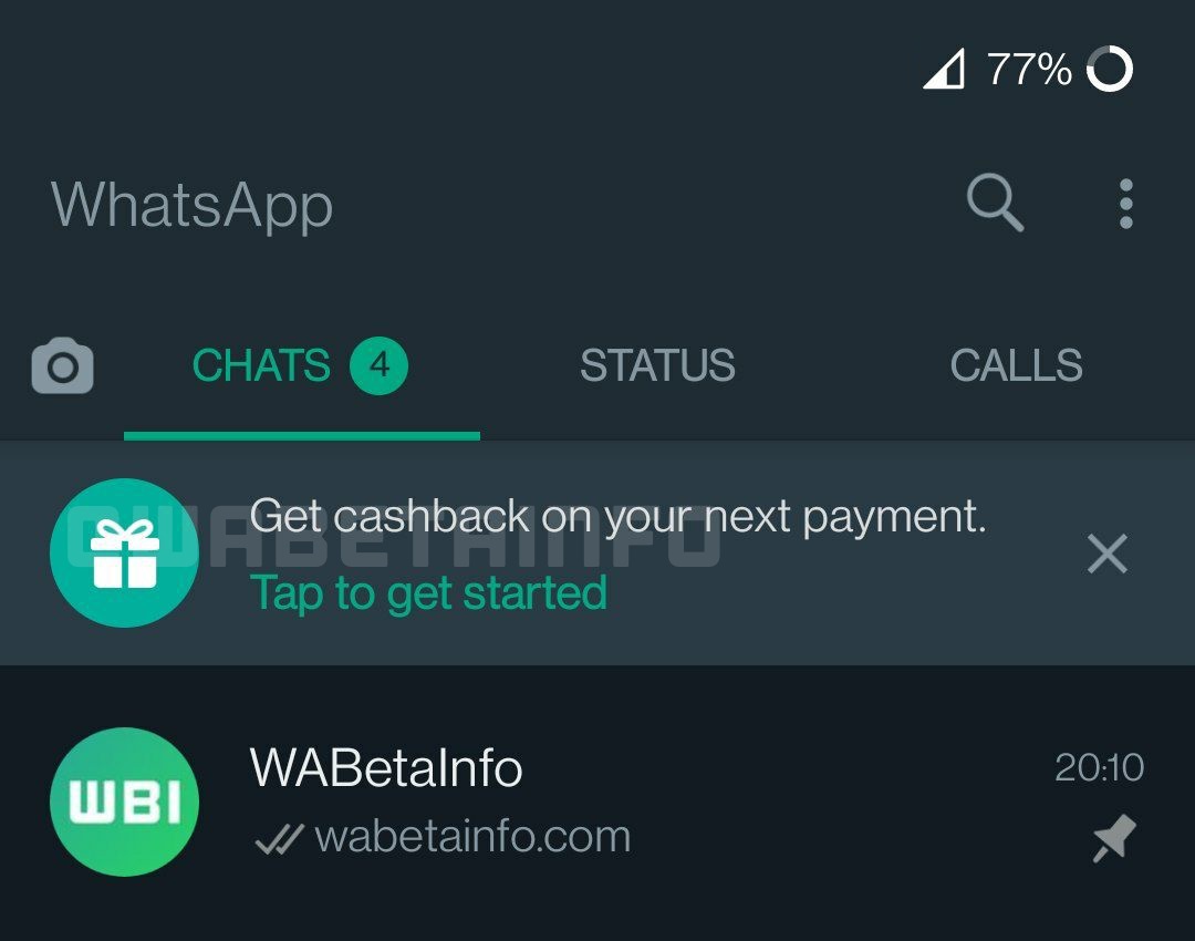 WhatsApp refund money
