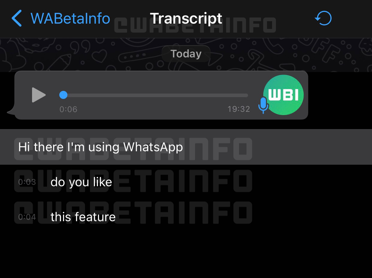 WhatsApp transcriere mesaje vocale