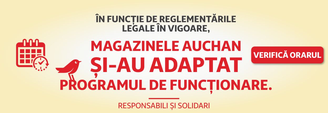 AUCHAN orar carantina AUCHAN orar carantina