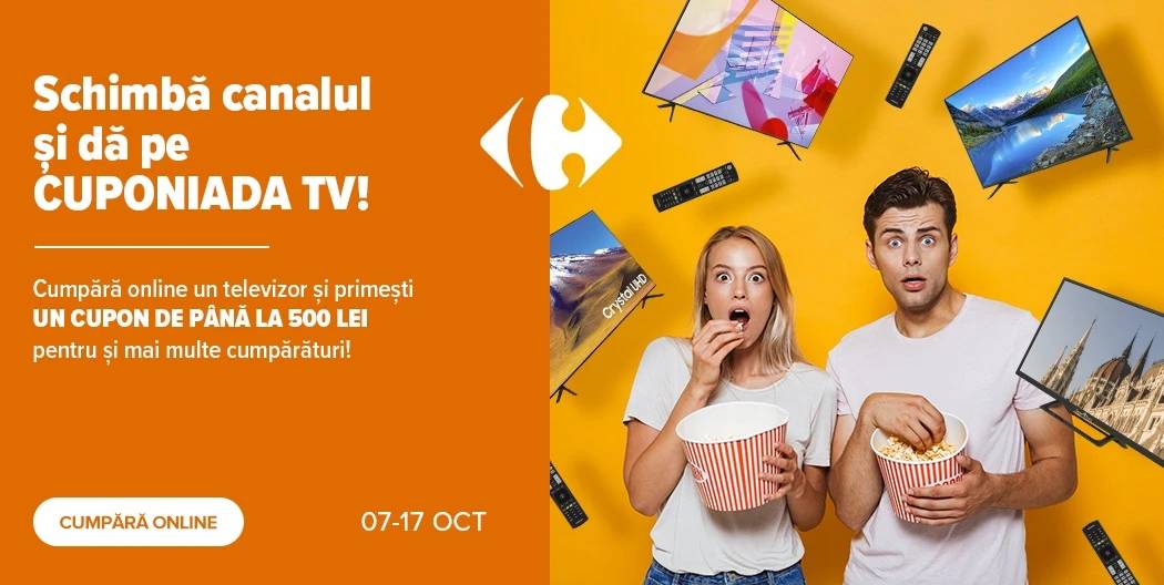 Carrefour substantial televizoare