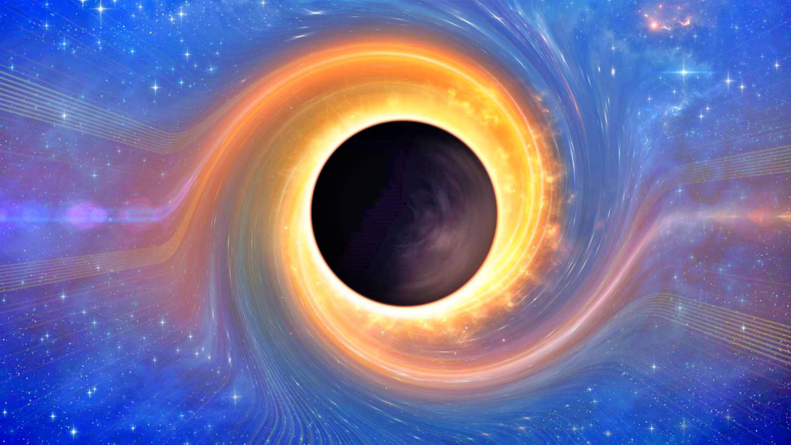 Il buco nero brilla