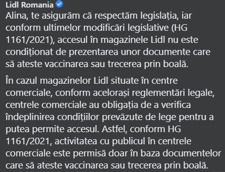 LIDL Romania law restrictions
