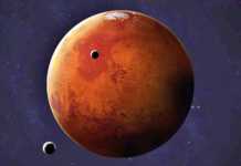 Planet Mars temperaturer