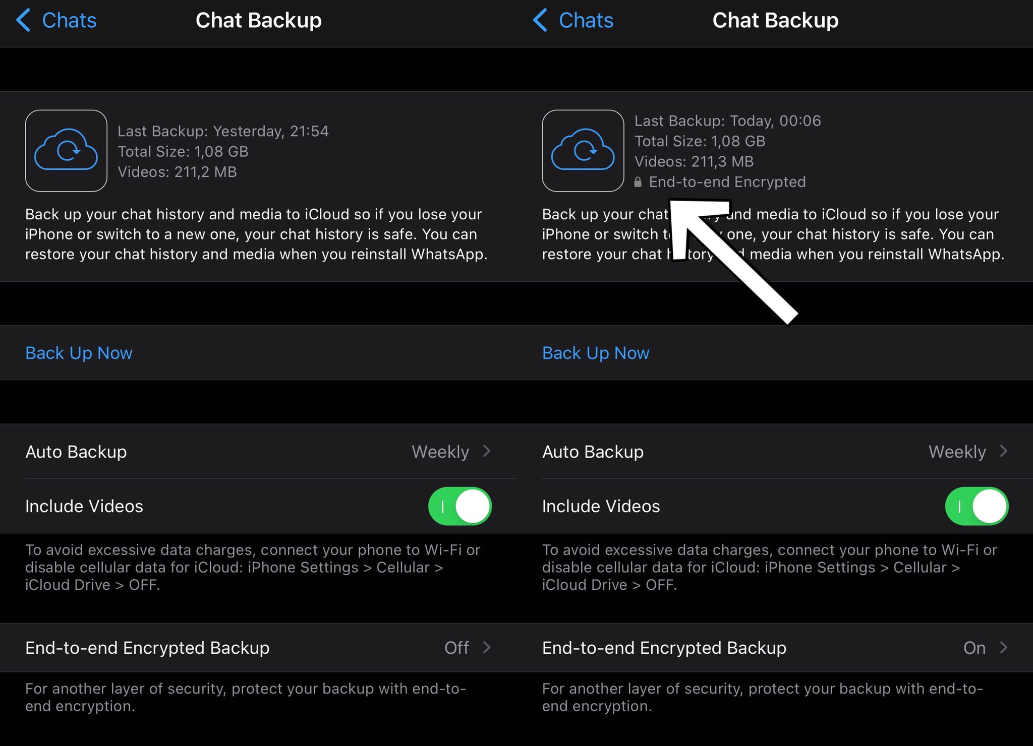 WhatsApp neautorizat indicator