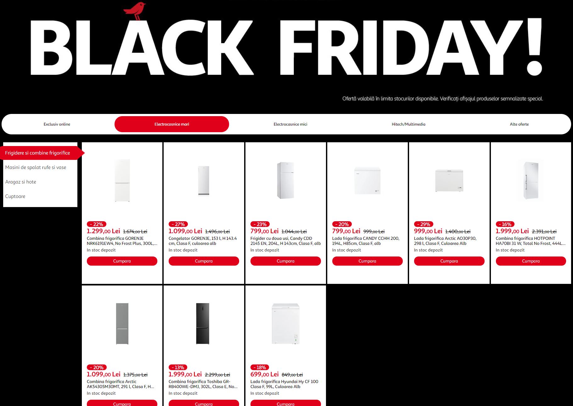 Auchan Electrocasnice Reducere BLACK FRIDAY 2021 magazine