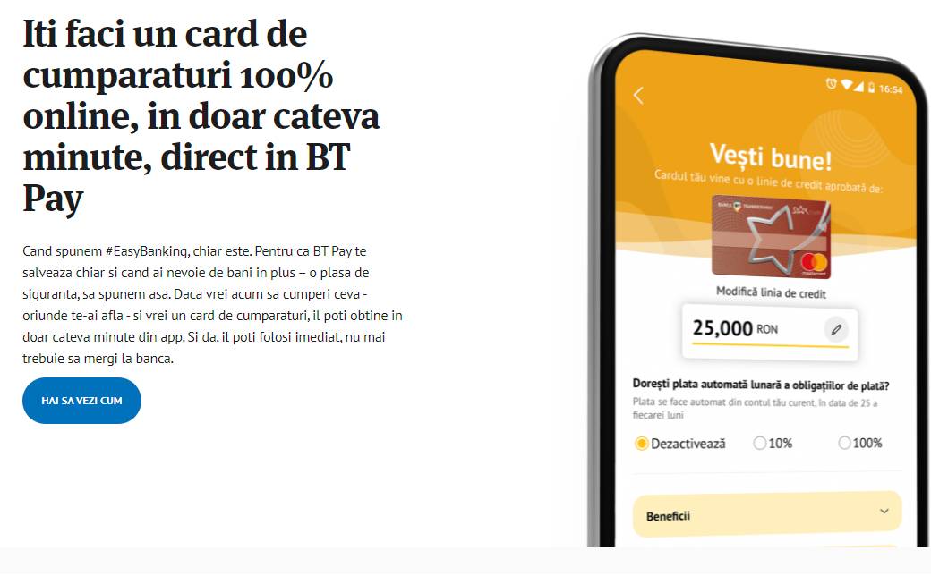 BANCA Transilvania dorinte credit