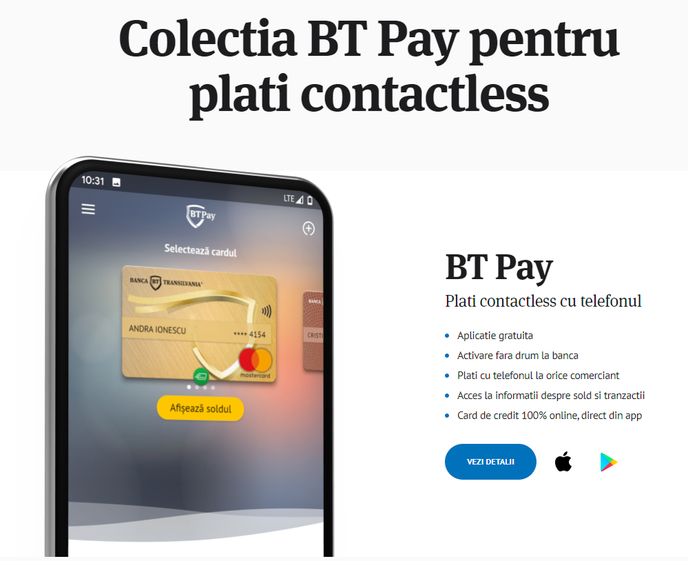 BANCA Transilvania Ce Ofera Unic Romania Exclusiv Clienti apple pay