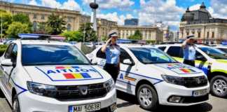 La polizia rumena avverte le nuove condizioni del traffico invernale