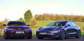 BMW i4 Tesla Model 3 VIDEO Confronto Fan sorpresi