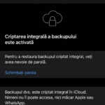 WhatsApp backup criptat iphone android