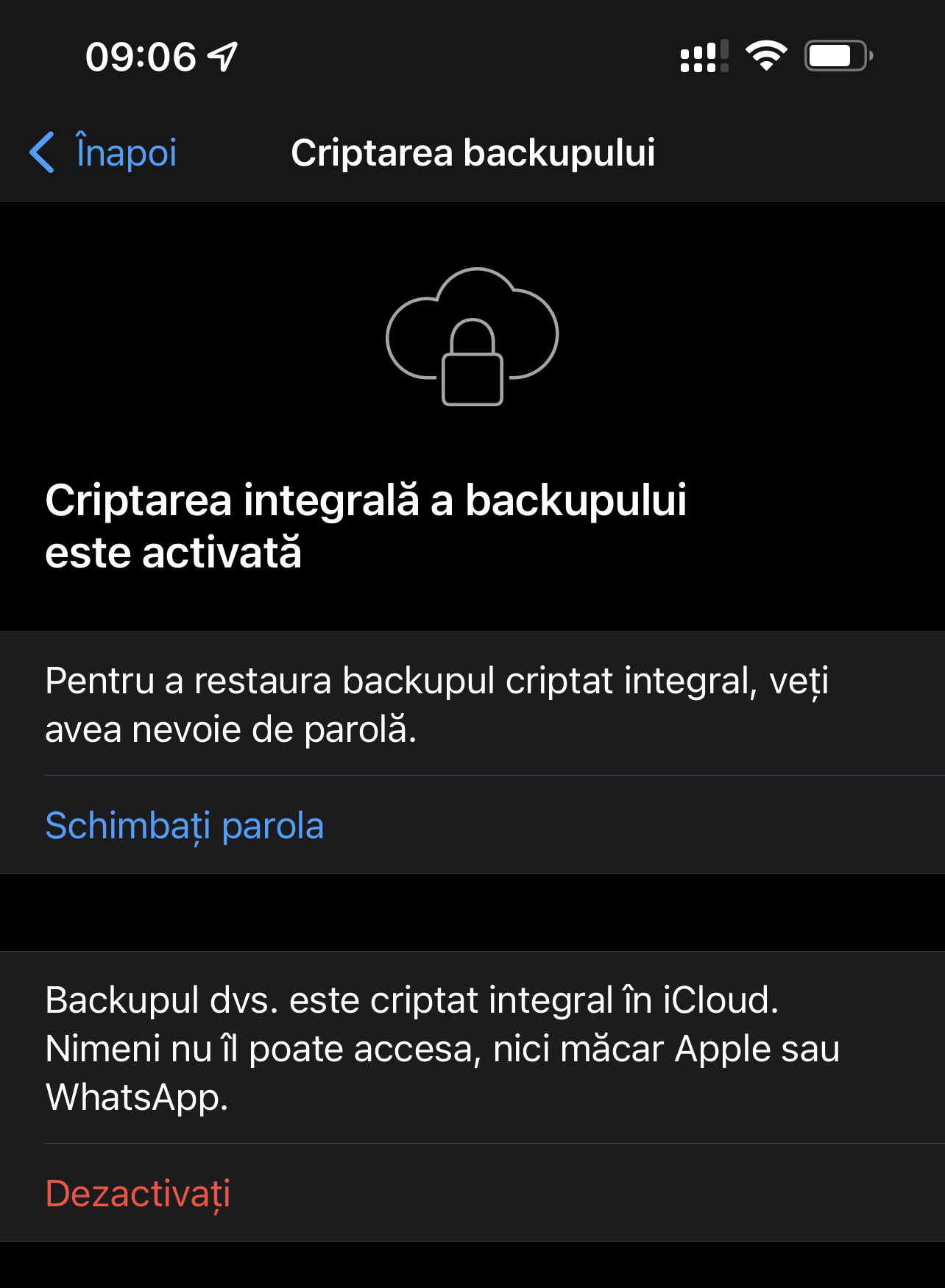 Sauvegarde WhatsApp cryptée iPhone Android