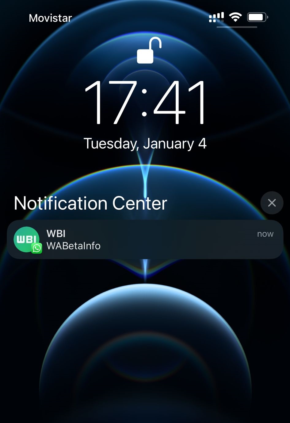 WhatsApp poza profil notificari iphone ios 15