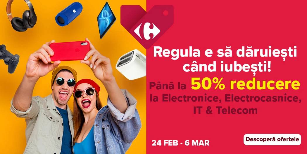 Carrefour Electrocasnicele REDUSE 50% Clientii Romania produse