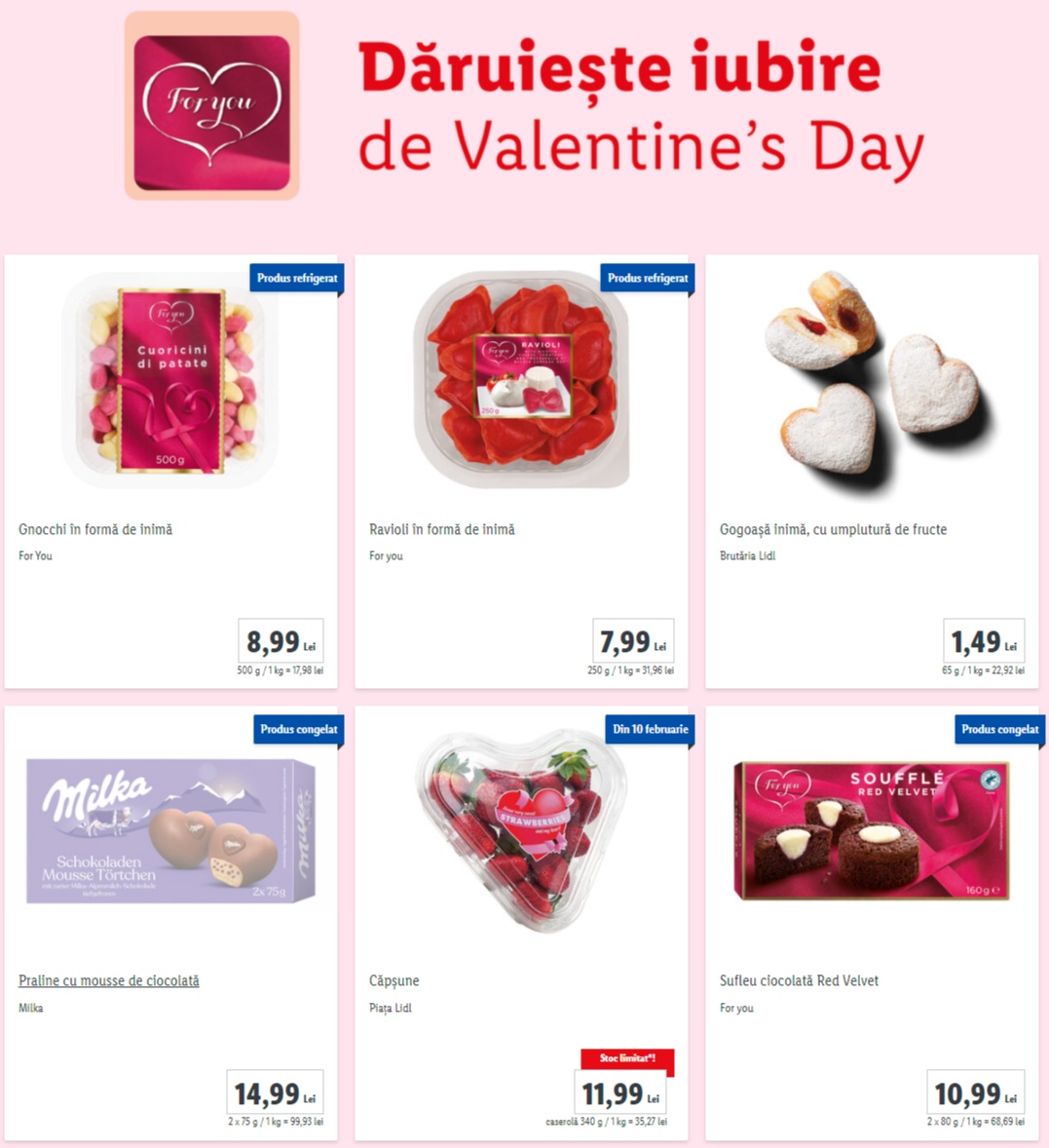 LIDL Romania Vestile GROZAVE Romani Schimbarile Magazine valentine's day