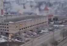 VIDEO Bombardamente Zona Comerciala Harkov