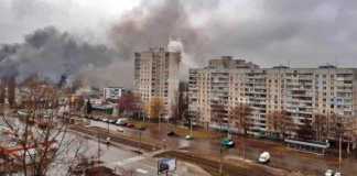 Charkiv bombarderades skoningslöst av den ryska armén, många områden förstördes