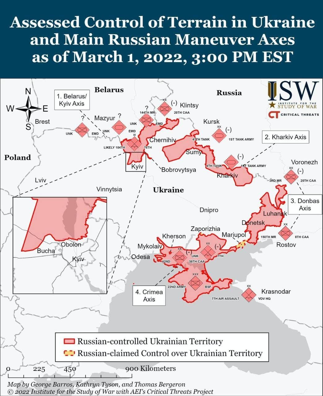 Harta Teritoriilor Ocupate Rusia Ucraina 2 Martie 2022 aliniere