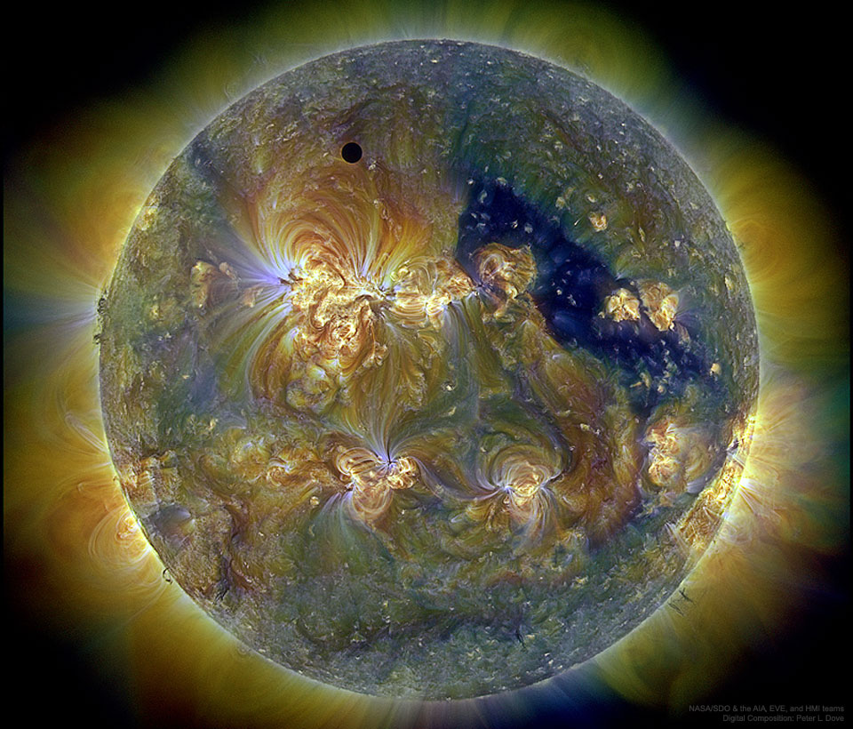 Venusplant GEWELDIG NASA-beeld Verbaast mensen eclips