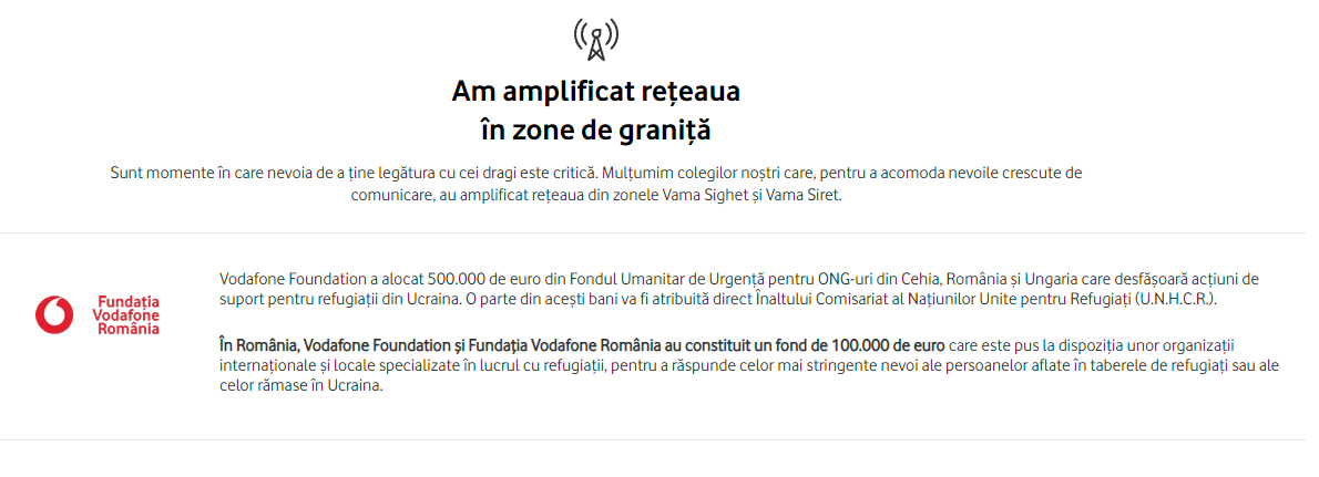 Vodafone Hotararile Anuntate Oficial Clientii Romania granita