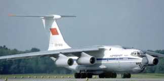 Transnistrië Bereidt zich voor op ontvangst van Russische vliegtuigen Tiraspol Republiek Moldavië